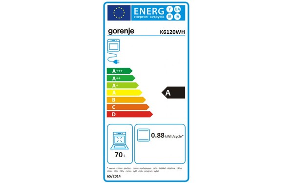 GORENJE K6120WH - &Eacute;tiquette &eacute;nergie