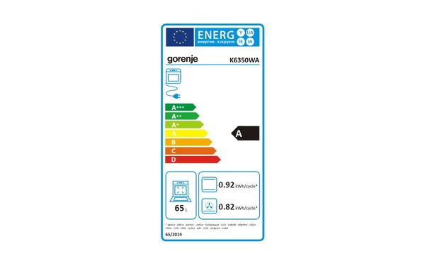 GORENJE K6350WA - &Eacute;tiquette &eacute;nergie