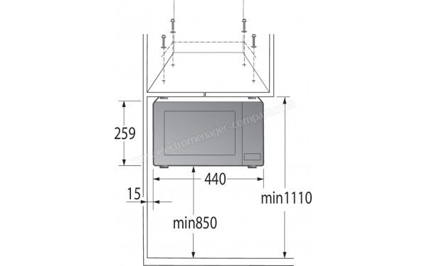 GORENJE MHO20E1S - Dimensions