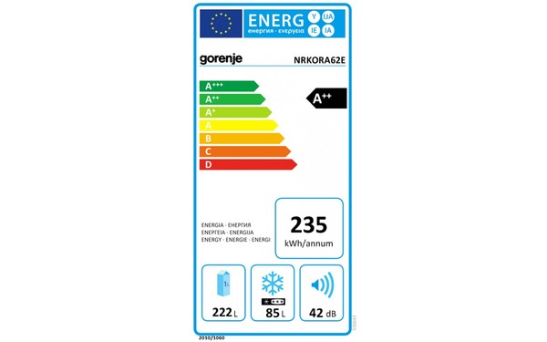 GORENJE NRKORA62E - &Eacute;tiquette &eacute;nergie