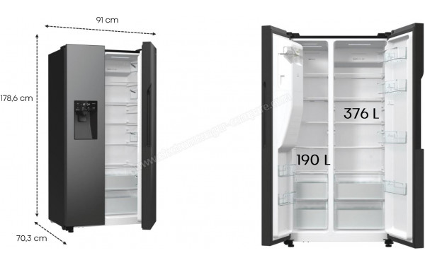 GORENJE NRR9185ESBXL1 - Dimensions