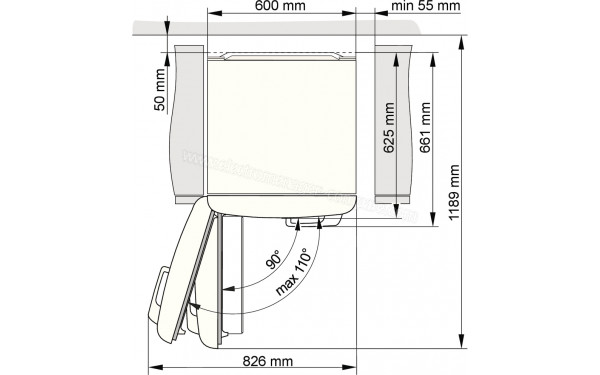 GORENJE ONRK619DBK-L - Dimensions