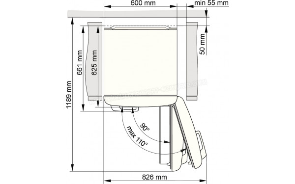 GORENJE ONRK619DBK - Dimensions