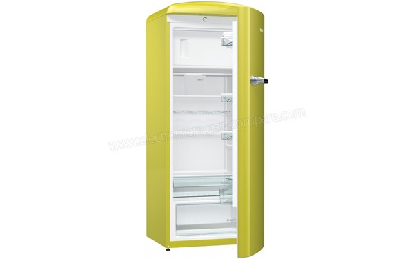 GORENJE ORB153AP - Vue 3/4 gauche porte ouverte