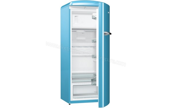 GORENJE ORB153BL - Vue 3/4 gauche porte ouverte