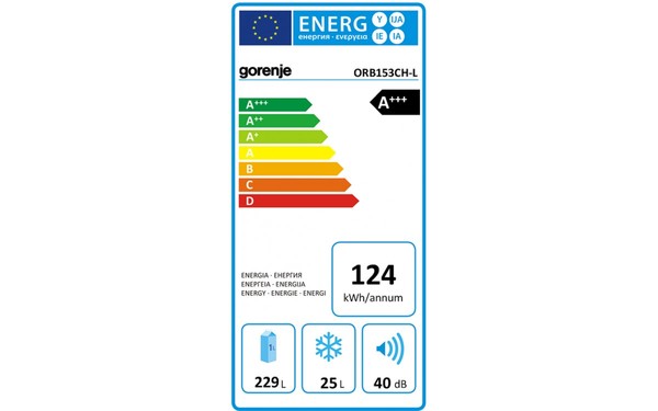 GORENJE ORB153CH-L - &Eacute;tiquette &eacute;nergie
