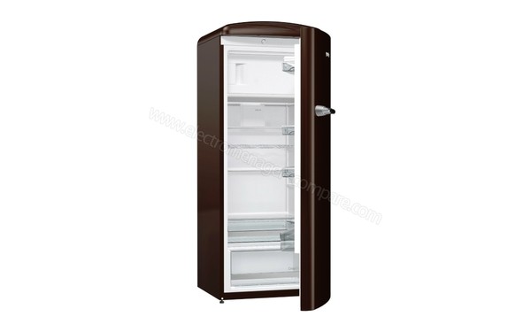 GORENJE ORB153CH - Vue 3/4 gauche avec porte ouverte vide 1