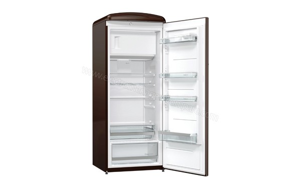 GORENJE ORB153CH - Vue 3/4 gauche avec porte ouverte vide 2