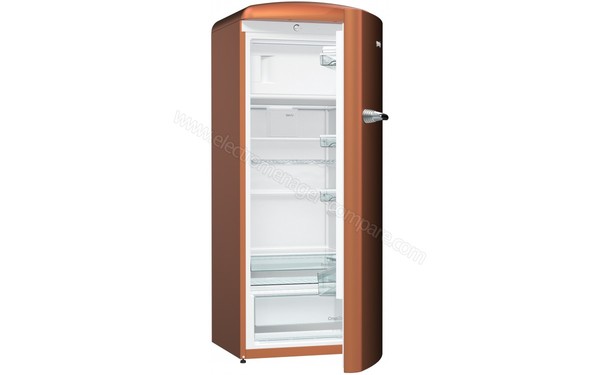 GORENJE ORB153CR - Vue 3/4 gauche porte ouverte