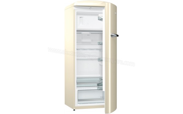 GORENJE ORB153C - Vue 3/4 gauche porte ouverte