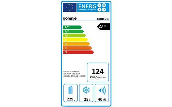 GORENJE ORB153C - &Eacute;tiquette &eacute;nergie