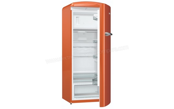 GORENJE ORB153O - Vue 3/4 gauche porte ouverte