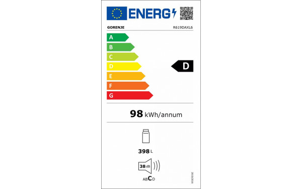 GORENJE R619DAXL6 - &Eacute;tiquette &eacute;nergie v2