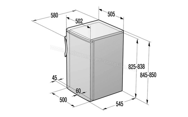 GORENJE RB3091ANW - Dimensions