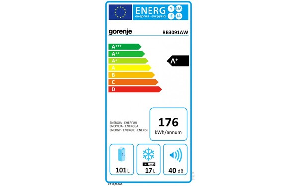 GORENJE RB3091AW - &Eacute;tiquette &eacute;nergie