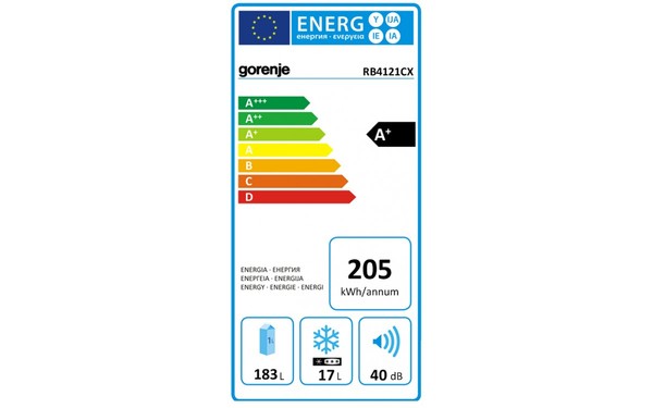 GORENJE RB4121CX - &Eacute;tiquette &eacute;nergie