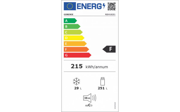 GORENJE RBI4182E1 - &Eacute;tiquette &eacute;nergie v2