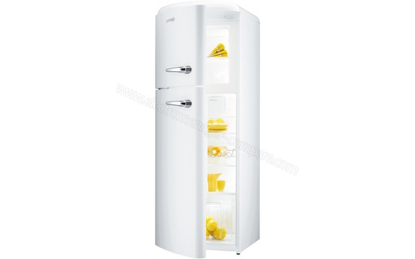 GORENJE RF60309OW-L v2 - Vue 3/4 droite porte entrouverte