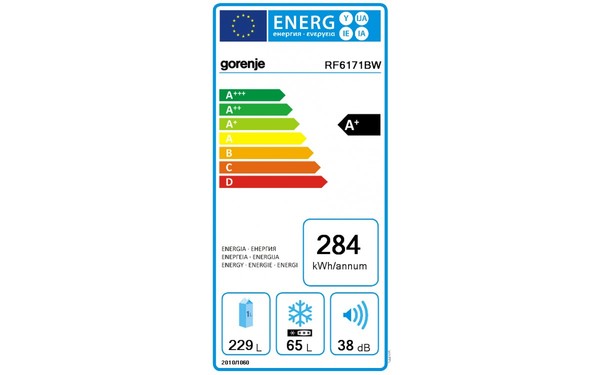 GORENJE RF6171BW - &Eacute;tiquette &eacute;nergie