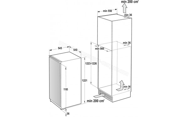 GORENJE RI512E41 - Dimensions