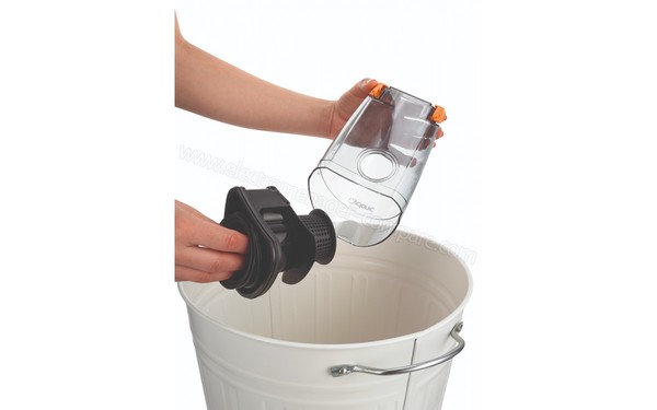 GORENJE SVC216FR - Vue du vidange du bac &agrave; poussi&egrave;res