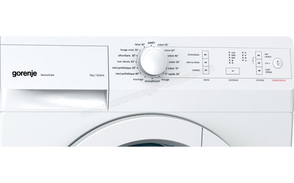 GORENJE W7223 - Panneau de commandes