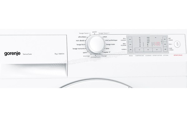 GORENJE W7443 - Panneau de commandes