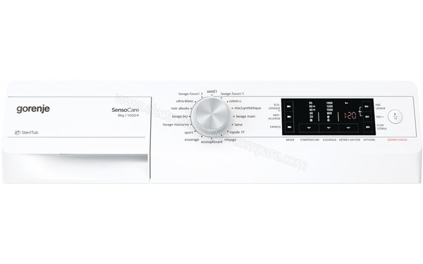 GORENJE W85F43 - Panneau de commandes