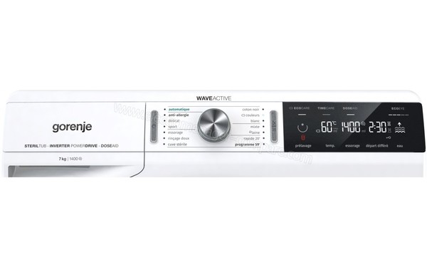 GORENJE WA744 - Panneau de commandes
