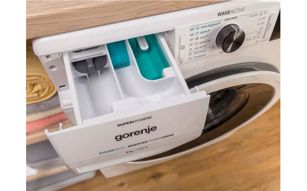GORENJE WEI84BDS - Zoom sur le tiroir lessiviel