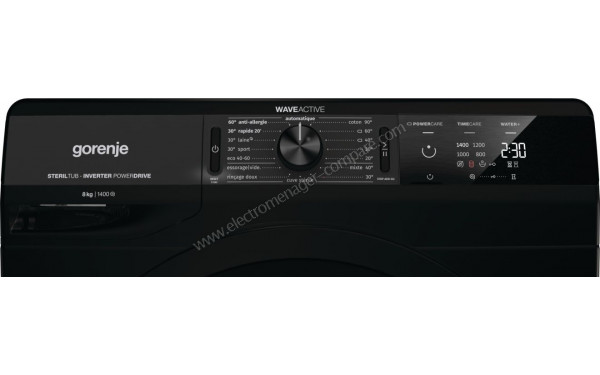 GORENJE WEI84CB - Vue des programmes