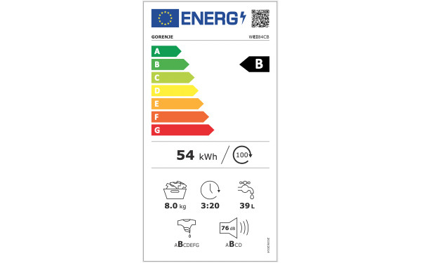 GORENJE WEI84CB - &Eacute;tiquette &eacute;nergie v2