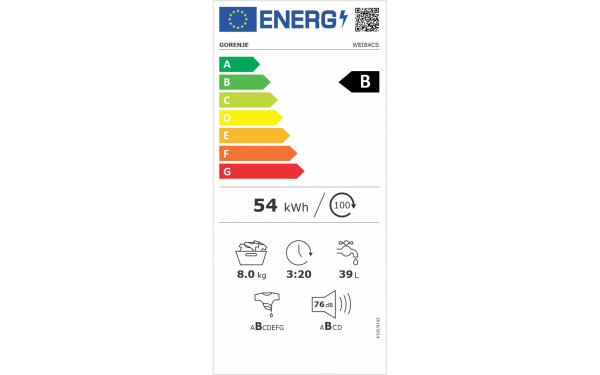 GORENJE WEI84CS - &Eacute;tiquette &eacute;nergie v2