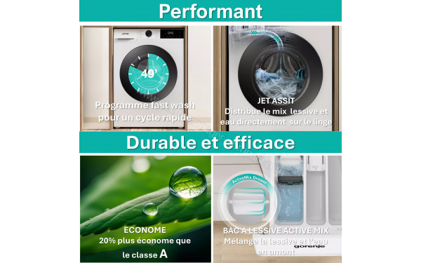 GORENJE WG2P114A22 - Mise en situation