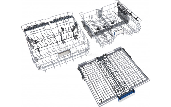 GRUNDIG GNVP4631B - Vue du panier inf&eacute;rieur, sup&eacute;rieur et tiroir sup&eacute;rieur