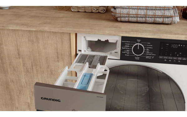 GRUNDIG GW7P79419W - Zoom sur le tiroir lessiviel