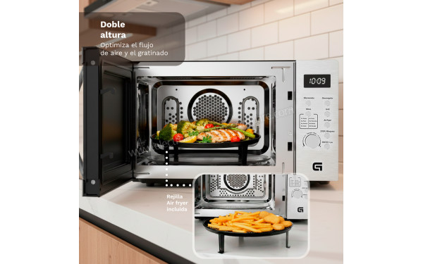 GRUNKEL MW-28AIRFRYER - Vue de l'int&eacute;rieur