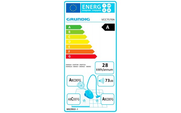 GRUNDIG VCC 7570 A - &Eacute;tiquette &eacute;nergie