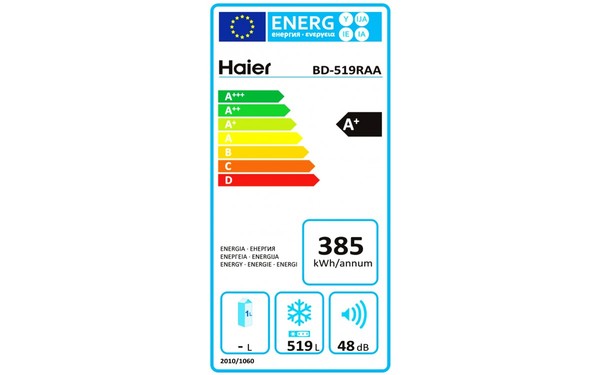 HAIER BD-519RAA - &Eacute;tiquette &eacute;nergie