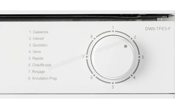 HAIER DW9-TFE3-F - Panneau de commandes 1 (cr&eacute;dit : Darty)