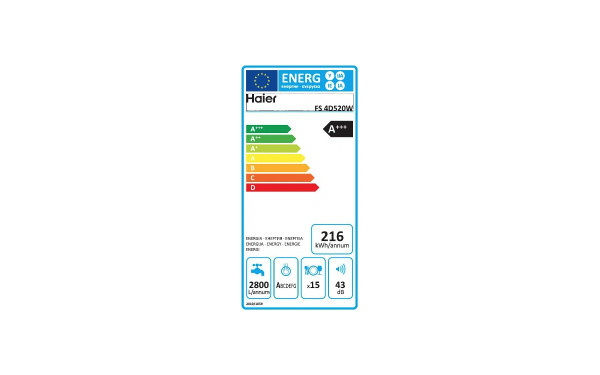 HAIER FS4D520W - &Eacute;tiquette &eacute;nergie