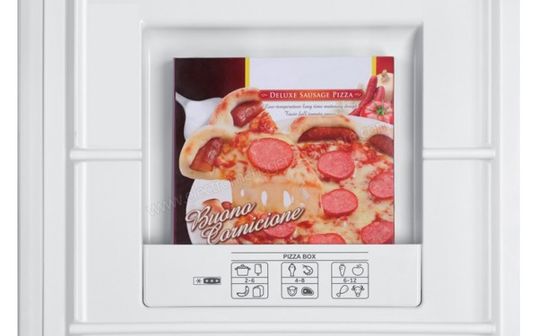 HAIER H2F-255WAA - Vue du balconnet &agrave; pizza