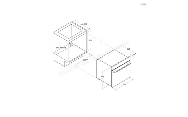 HAIER H6 ID46G3YTB - Dimensions
