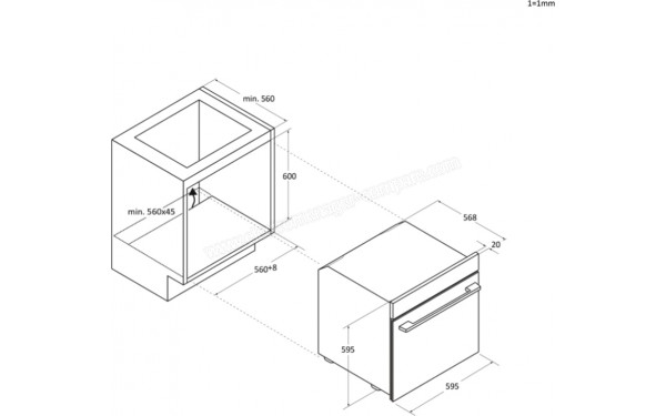 HAIER H6 ID46R5YTB - Dimensions