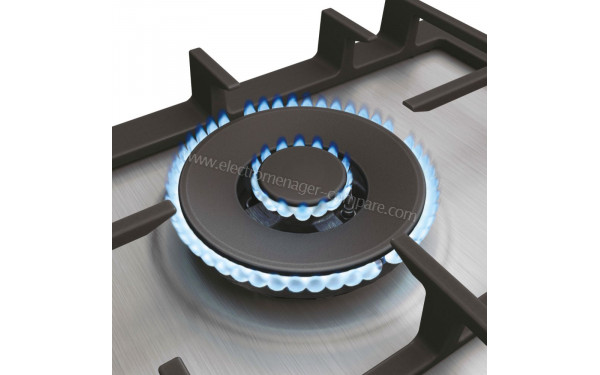 HAIER HAHG6D5XH - Zoom sur le foyer &agrave; gaz