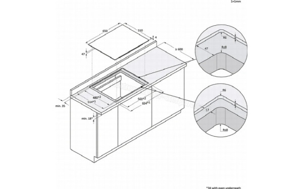 HAIER HAIFB54IRCS - Dimensions