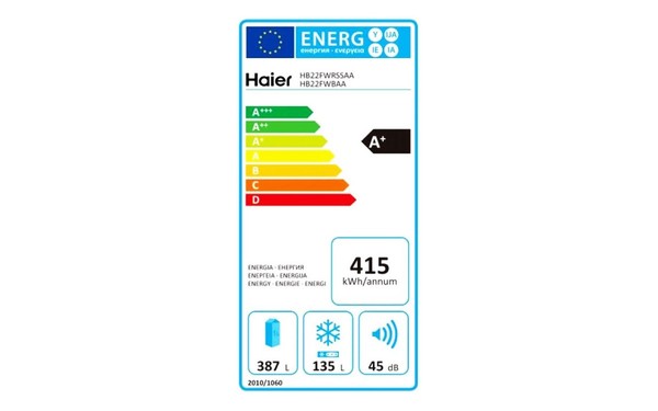 HAIER HB22FWBAA - &Eacute;tiquette &eacute;nergie
