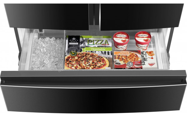 HAIER HB26FSNAAA - Vue sur les tiroirs partie cong&eacute;lateur