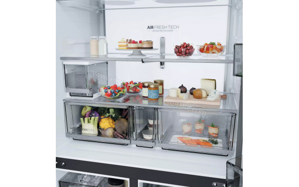 HAIER HCR79F18CHMB - Vue de l'int&eacute;rieur partie r&eacute;frig&eacute;rateur