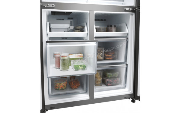 HAIER HCW58F18EWMP - Vue de l'int&eacute;rieur partie cong&eacute;lateur